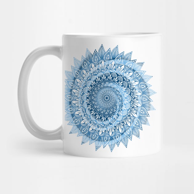 Blue Swirled Mandala by TheHermitCrab